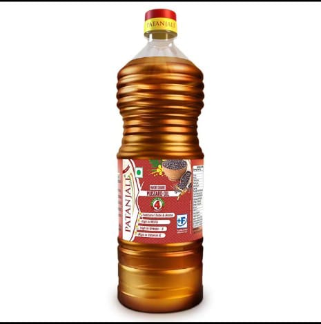 Patanjali Kachi Ghani Mustard Oil 1L (Bottle)
